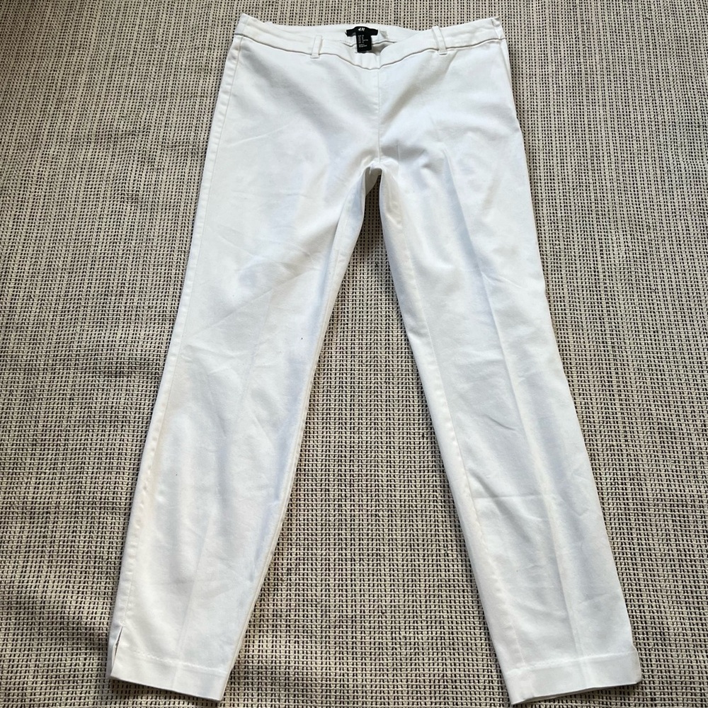 H&M White Trouser Pants